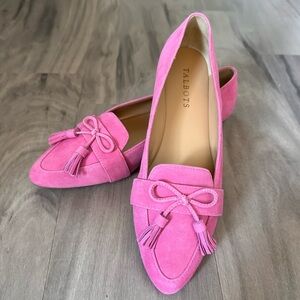 Pink Suede Talbots Loafer Flats